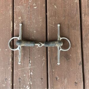 Stainless Steel Horse Bit with Black Rubber Mouthpiece